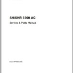 Crown SH SHR 5500 AC Service & Parts Manual PF15849-006