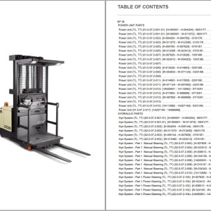 Crown SP 36 Parts and Service Manual