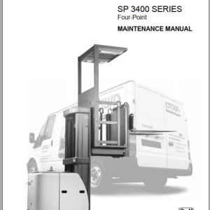 Crown SP3400 Series Four-Point Maintenance Manual 812569-006