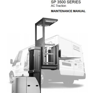 Crown SP3500 Series Maintenance Manual 812586-006