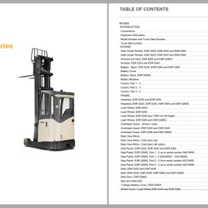 Crown SR 5000 Parts Manual