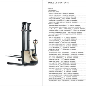 Crown ST3000-25 Parts and Service Manual