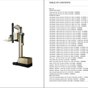 Crown TSEV 100 Parts and Service Manual