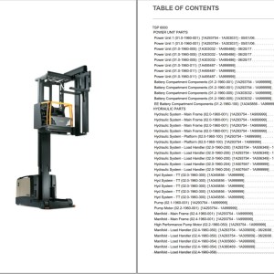 Crown TSP 6000 Parts and Service Manual