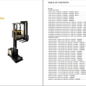 Crown TSP 6500 Parts and Service Manual