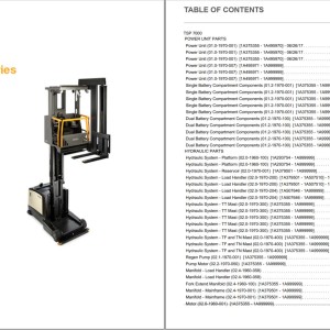 Crown TSP 7000 Parts and Service Manual