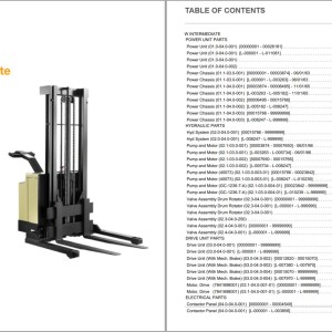 Crown W Intermediate Parts and Service Manual