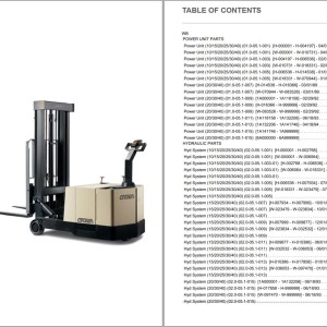 Crown WB Parts and Service Manual