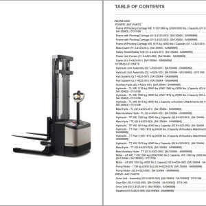 Crown WE WS 2300 Parts and Service Manual