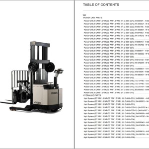 Crown WR Parts and Service Manual