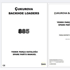 Cukurova 885 Spare Parts Catalog 201160037R11 EN TR