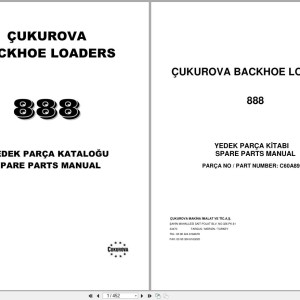 CUKUROVA 888 Backhoe Loader Parts Catalog C60A89R05 EN TR