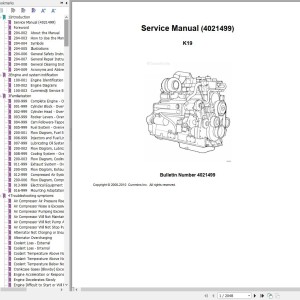 Cummins Diesel Engine K19 Service Manual