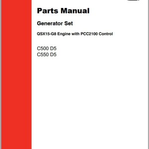 Cummins Generator Set C500D5 C550D5 Parts Manual