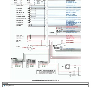 Cummins ISL CM850 Wiring Diagram Engine Controls