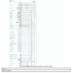 Cummins ISX 15 CM2350 X101 (EPA13 & GHG14) Wiring Diagram Engine Controls