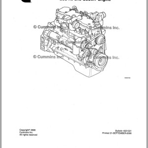 Cummins QSB4.5 QSB6.7 Tier 3 Operation Maintenance Manual