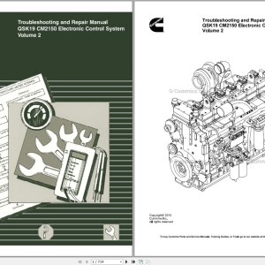 Cummins QSK19 CM2150 Electronic Control System Vol 2 Troubleshooting and Repair Manual 4022094 2015