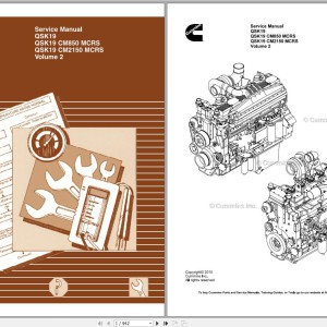 Cummins QSK19 QSK19 CM850 CM2150 MCRS Volume 2 Service Manual 4021592 2015