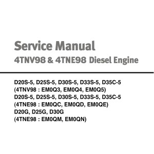 Daewoo Diesel Engine 4TNV98 4TNE98 Service Manual SB4319E00