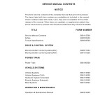 Daewoo B13T-2 to B20T-2 Service Manuals SB4112E00