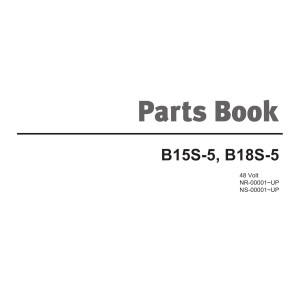 Daewoo B15S-5 B18S-5 Parts Book SB1086E05
