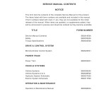 Daewoo B20S-2 to BC30S-2 Service Manuals SB2219E00