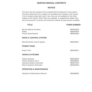 Daewoo B22X-5 to B35X-5 Service Manuals SB2034E02