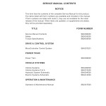 Daewoo B22X-5 to B35X-5 Service Manuals SB4206E00