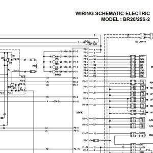 Daewoo BR20-2 BR25-2 Electric Schematic SB2118E02-03