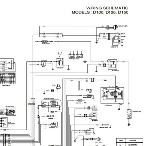 Daewoo D100 D120 D150 Electric Schematic SB4151E00