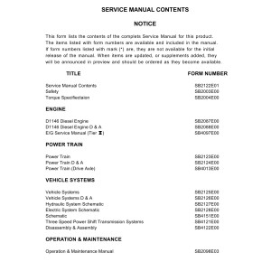 Daewoo D150 Service Manuals SB2122E01