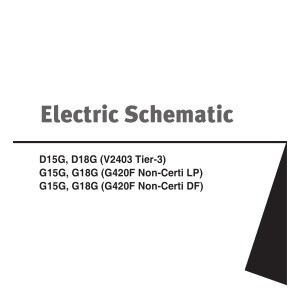 Daewoo D15G to G18G Electric Schematic SB4352E00