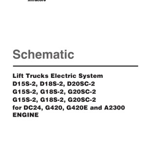Daewoo D15S-2 to G20SC-2 Electric Schematic SB4194E00