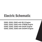 Daewoo D20G to G30G Electric Schematic SB4322E00