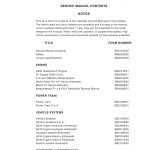 Daewoo D20S-3 to GC30P-3 Service Manuals SB2101E02