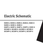 Daewoo D20S-5 to GC33P-5 Electric Schematic SB4258E00