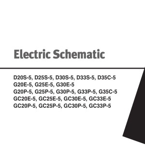 Daewoo D20S-5 to GC33P-5 Electric Schematic SB4258E01