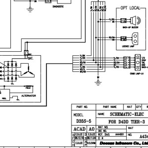 Daewoo D35S-5 Electric Schematic A434055