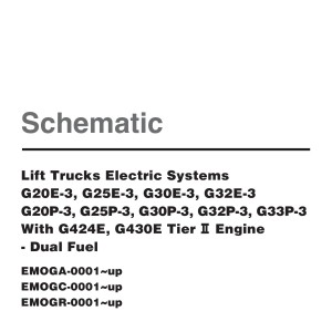 Daewoo G20E-3 to G33P-3 Electric Schematic SB4172E01