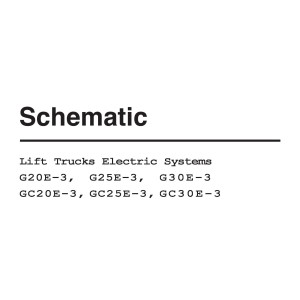 Daewoo G20E-3 to GC30E-3 Electric Schematic SB2216E00