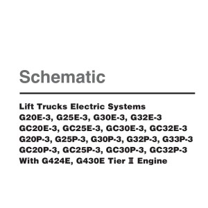 Daewoo G20E-3 to GC32P-3 Electric Schematic SB4158E01