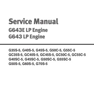 Daewoo Lp Engine G643E G643 Service Manual SB4263E00