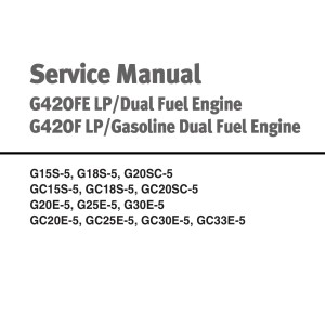 Daewoo LP Gasoline Dual Fuel Engine Service Manual SB4241E00