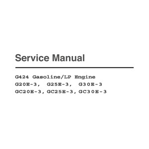 Daewoo LP Gasoline Engine G424 Service Manual SB2215E00