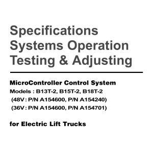 Daewoo MicroController Control System B13T-2 to B18T-2 Testing Adjusting SB2077E03