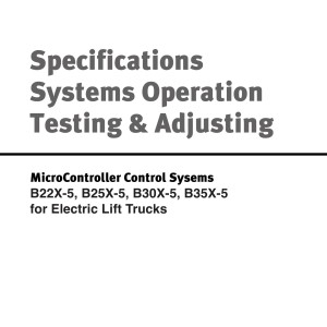 Daewoo MicroController Control System B22X-5 to B35X-5 Testing Adjusting SB4207E01