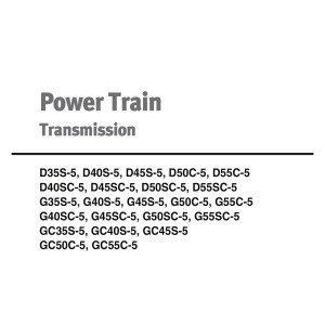 Daewoo Power Train D35S-5 to GC55C-5 Service Manual SB4264E00