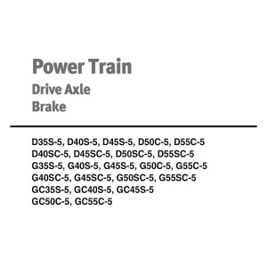 Daewoo Power Train D35S-5 to GC55C-5 Service Manual SB4265E00