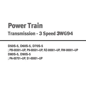 Daewoo Power Train Trans. 3 Speed 3WG94 Operation Maintenance Manual SB4341E00